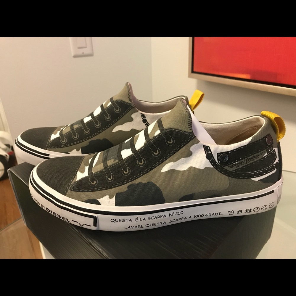 Diesel Sneakers (camouflage) ❤️ Used twice only!!